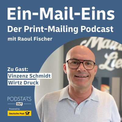 episode #15 20 Prozent Conversion? So pushen kreative Konzepte den Print-Mailing-Erfolg – mit Vinzenz Schmidt, WIRTZ Druck artwork