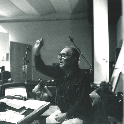 episode Sense of Place: Step inside the Roman studio where Ennio Morricone made magic artwork