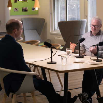 episode Listen Up! Podcast: Volunteer Reporters Miles and Nawshin chat to Prince William artwork