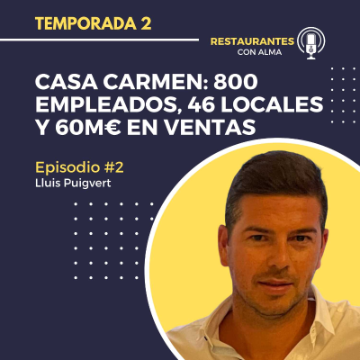 episode Lluis Puigvert y Casa Carmen: 46 Locales y 60M€ en ventas artwork