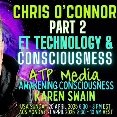 episode Part 2: ET Tech,Time Travel, Other World, Chris O'Connor ATP Media with KAren Swain artwork