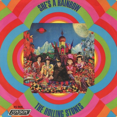 episode The Rolling Stones. Parliamo di "She's a rainbow" del 1967, al cui arrangiamento collaborò John Paul Jones, futuro bassista dei Led Zeppelin artwork