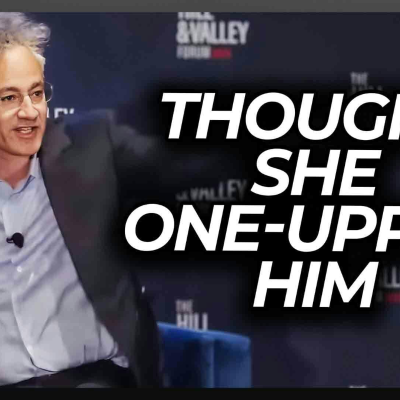 episode Protester Actually Thought She'd Outsmarted Tech CEO, Until He Asked This artwork