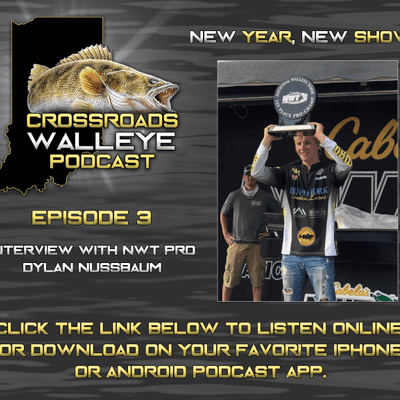 episode Crossroads Walleye Podcast - Episode #3 - Dylan Nussbaum artwork