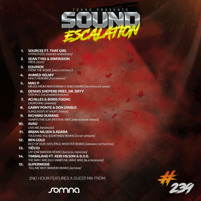 episode TEKNO pres. Sound Escalation 239 with Somna artwork