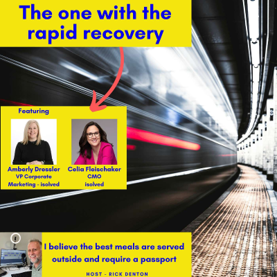episode REPLAY The one with the rapid recovery - Celia Fleischaker, CMO & Amberly Dressler, VP Corporate Marketing isolved E187 artwork