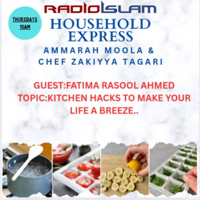episode Household Express: Kitchen Hacks to make your life a breeze Guest: Fatima Rasool Ahmed artwork