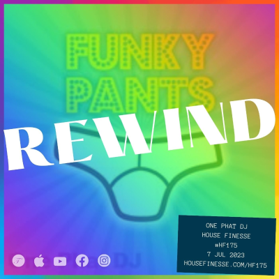 episode REWIND 20 years back to Funky Pants artwork