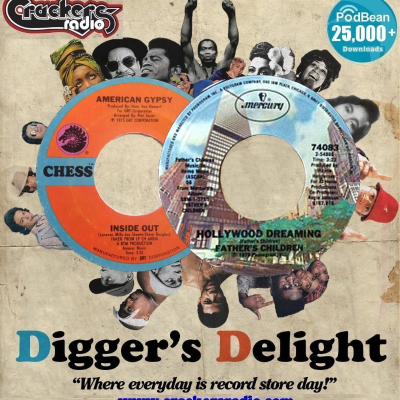 episode Diggers Delight Show - Thursday 28/03/2024 10:00pm UK (2:00 pm EST, 5:00 pm UTC) www.crackersradio.com artwork