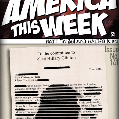 episode America This Week, The Case Against Brennan and Comey: Walter discovers source of Newspeak artwork