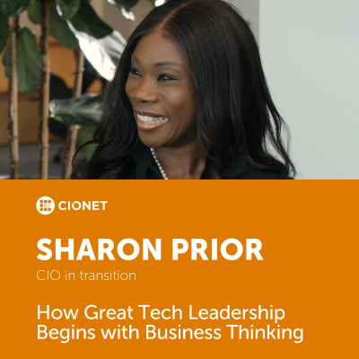 episode Sharon Prior - CIO in transition - How Great Tech Leadership Begins with Business Thinking artwork