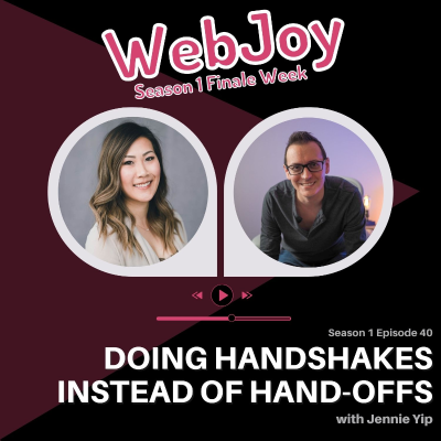 episode S1 E40: Doing handshakes instead of hand-offs (Jennie / @JennieSYip) artwork