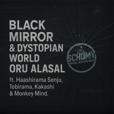 episode S08/S09 MSS-03 Black Mirror & Dystopian world oru alasal ft.Haashiraamaa Senju, Tobirama, Kakashi, Monkey Mind. artwork