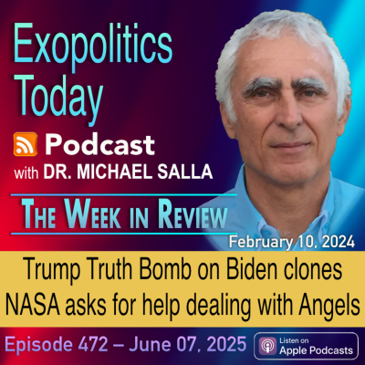 episode Trump Truth Bomb on Biden clones and NASA asks for help in dealing with Angels artwork