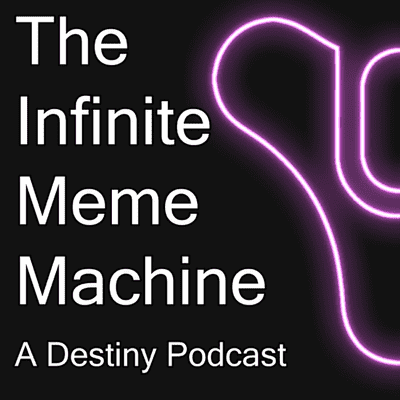 Kansikuva näyttelystä The Infinite Meme Machine: A Destiny Podcast