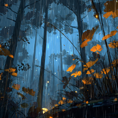 episode First Autumn Rain on Leaves artwork