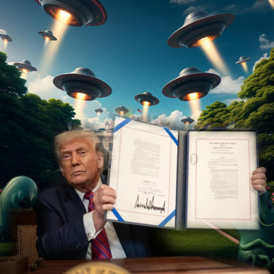 episode Will White House Disclose UFO/ET Reality to Distract from Epstein? Also, Compton Alien Update artwork