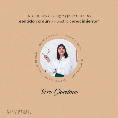 episode 🎙️"A la IA hay que agregarle nuestro sentido común y nuestro conocimiento" - Vero Giordano | Jaribu Finanzas artwork