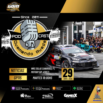 episode T6 - GP115 Noticias de WRC (Islas Canarias), F1 y MotoGP (GP Jerez) artwork