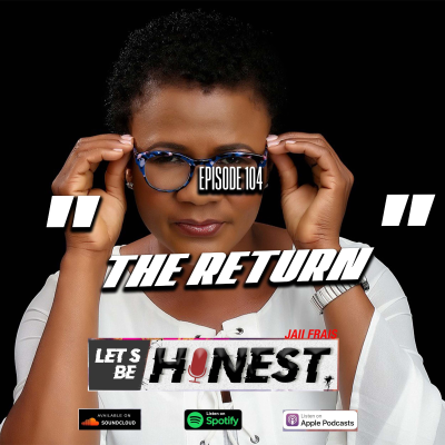 episode Let’s Be Honest EP 104 . ”THE RETURN” artwork