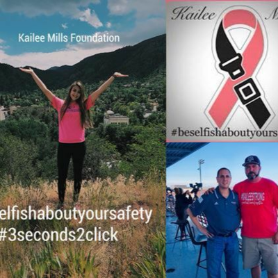 episode Kailee Mills Foundation with David Mills; Klein Collins & Klein Oak football playoff highlights artwork