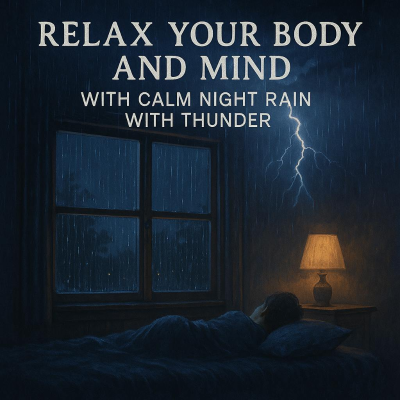 episode Relax Your Body and Mind with Calm Night Rain with Thunder artwork