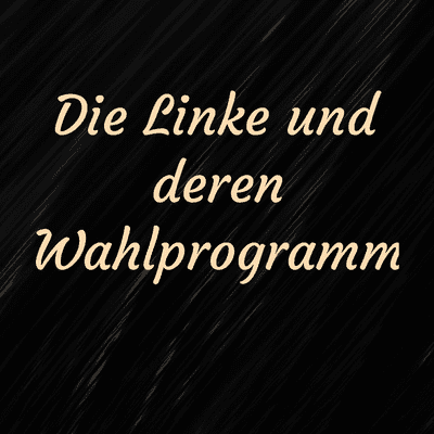 Die Linke und deren Wahlprogramm