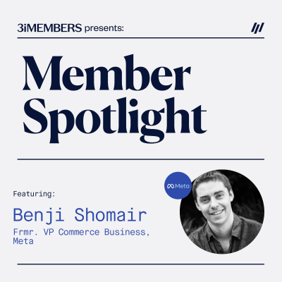 episode Building Businesses at Facebook (now Meta) with Benji Shomair, Former VP of Commerce Business at Meta artwork
