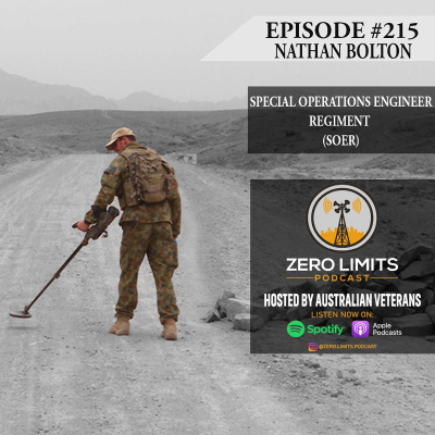 episode Ep. 215 Nathan Bolton Special Operations Engineer Regiment - Author "Trigger Warning" artwork