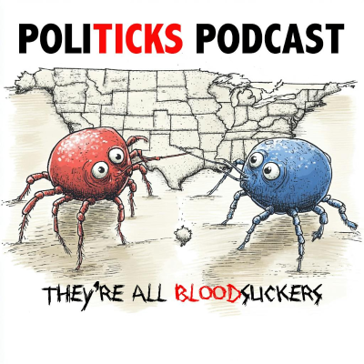 episode PoliTicks Ep 7: "Cackling to Defeat" - Kamala Harris to Pen Campaign Book artwork