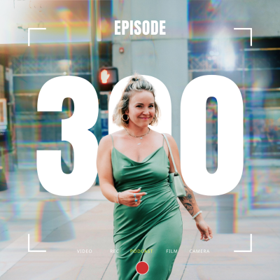 episode 300. 300 Episodes Baby! I Launched a Podcast Agency, 3 Embodiment Codes, Visibility Tips for your Personal Brand artwork