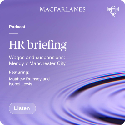 episode HR briefing - wages and suspensions: Mendy v Manchester City artwork