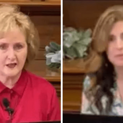 episode Encamped by Angels, "Using Discernment," Dr. Carolyn Lee Senior Pastor and Associate Pastor Bethany Farabee artwork