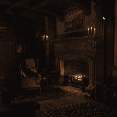 episode Thunderstorm and fireplace | 3 hours artwork