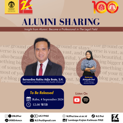 episode Alumni Sharing 2024 - Eps 1: Legal Analyst at Cabinet Secretariat of the Republic of Indonesia artwork
