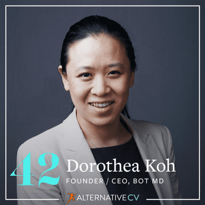 episode ACV 42: Test Your Hypotheses With Low Code Experiments (Dorothea Koh, Founder/CEO of Bot MD, Part 1) artwork