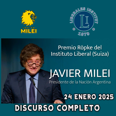 episode Discurso del Presidente Milei tras recibir el Premio Ropke en Suiza artwork