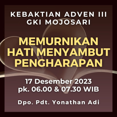 episode Khotbah 17 Desember 2023 - Pdt. Yonathan Adi artwork