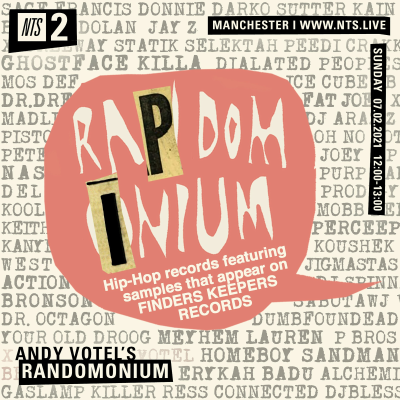 episode RAP DOMINIUM (Finders Keepers Hip Hop Samples Mixtape) by Andy Votel artwork