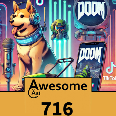 episode Doom Captchas, Smart Dog Collars, and Retro Tech Gold | AwesomeCast 716 artwork