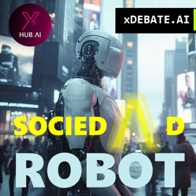 episode T4.E77. xDEBATE.AI : SOCIEDAD ROBOT SOCIEDAD ROBOT : Una nueva era de convivencia feliz entre humanos y robots artwork