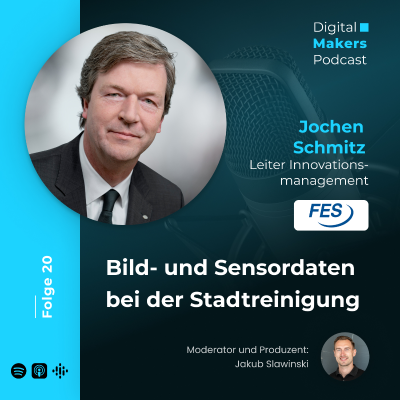 episode 20 - Bild und Sensordaten bei der Stadtreinigung mit Jochen Schmitz, Leiter Innovationsmanagement bei der FES artwork