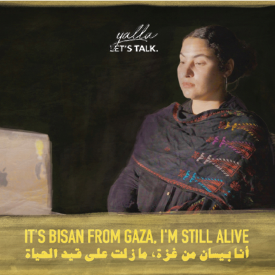 episode "It's Bisan From Gaza. I'm Still Alive" l Bisan Odeh artwork
