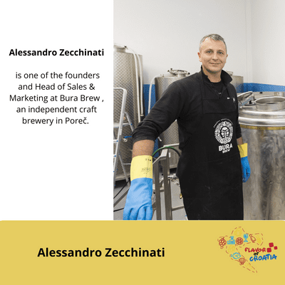 episode Alessandro Zecchinati, Bura Brew craft brewery artwork