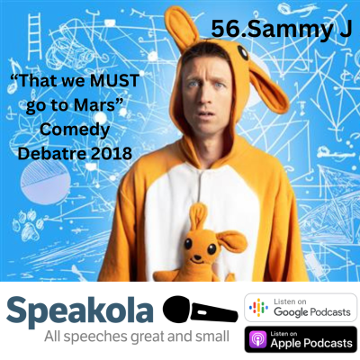 episode 'Elon Musk will become the self appointed CEO of Mars' — Sammy J in Melbourne International Comedy Festival Great Debate, 2018 artwork