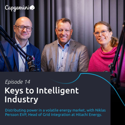 episode 14. Distributing power in a volatile energy market, with Niklas Persson EVP, Head of Grid Integration at Hitachi Energy artwork