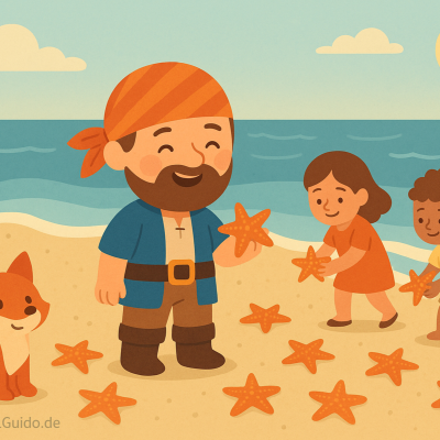 episode Der kleine Pirat Harald & die gerettete Seesternfamilie | „Gute Nacht“-Geschichte artwork