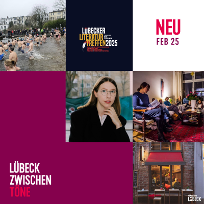 episode Eisbaden, Literatur und Kaffee im familiären Welterbe im Februar in Lübeck artwork