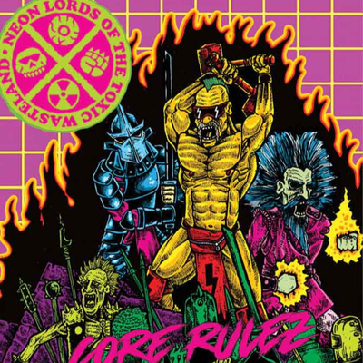 episode Neon Lords of the Toxic Wasteland PT 3- "We are not getting sued...It's a LAZER EYE BEAST! artwork