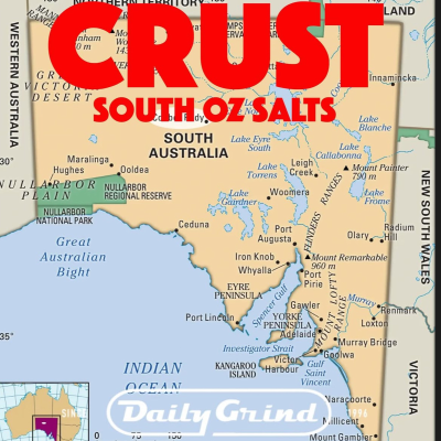episode CRUST LIVE at the Daily Grind! Harry Bryant + South Oz + Swellian Plonk = Monstro CORE-GASM artwork